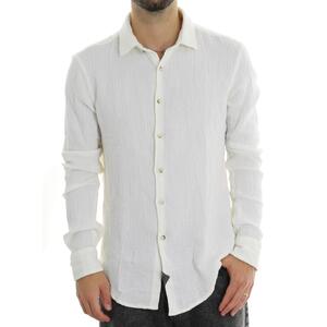 CAMICIA GOFFRATA BIANCO